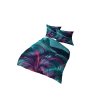 3D povlečení z mikrovlákna 160x200 Květina fialová tyrkysová 4225 A Magic 2
