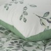 Ložní prádlo z mikrovlákna 160x200 Clarissa leaves bílá zelená mikrovlákno D91