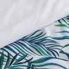Ložní prádlo z mikrovlákna 140x200 Palmy 2 bílé tyrkysové listy D91 A