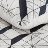 Ložní prádlo z mikrovlákna 220x200 Geo 1 bílé černé geometrické D91 A
