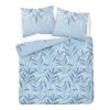 Flanelové povlečení 220x200 modré luční listy 4519 B Flanel 2023