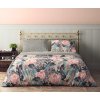 Bavlněné ložní prádlo 220x200 Flovery 001 květiny šedorůžová 23 Faro