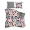 Bavlněné ložní prádlo 220x200 Flovery 001 květiny šedorůžová 23 Faro