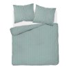 Damaškové povlečení 180x200 mint jednobarevné pruhy 1 cm Pure