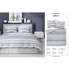Bavlněné ložní prádlo 220x200 Pruhy šedomodré 4656 A Bavlna 37