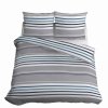 Bavlněné ložní prádlo 220x200 Pruhy šedomodré 4656 A Bavlna 37