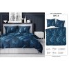Saténové povlečení 180x200 Leaves navy blue 4813 A Home Satén 58