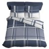 Bavlněné ložní prádlo 220x200 kostkované modré bílé 4695 B Bavlna 37