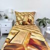 Povlečení z mikrovlákna 140x200 Zlaté tyčinky povlak na polštář 70x90
