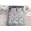 Ložní prádlo z mikrovlákna 220x200 šedé květy 4975 A Light 71