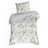Bavlněné povlečení 220x200 Sonia 35 bílé zelené listy