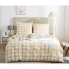 Ložní prádlo z mikrovlákna 140x200 Creasy cream check crinkle I24