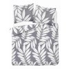 Bavlněné ložní prádlo 220x200 béžové listy 4964A Bavlna 84