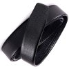 Opasek z ekologické kůže, černý, šířka 3,5 mm, délka 122 cm