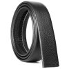 Opasek z ekologické kůže, černý, šířka 3,5 mm, délka 122 cm