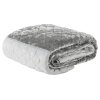 Dekorativní přehoz na postel 220x240 Kristin silver velvet Eurofirany