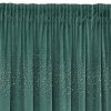 Záclona 140x270 Aurora tyrkysová tmavé flitry samet připravený na pásku Eurofirany
