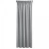 Záclona 140x270 Sibel stříbrný velur připravená na pásku Pierre Cardin