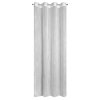 Záclona 140x250 Lori bílá stříbrná připravená na smyčce Eurofirany