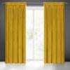 Záclona připravená samanta na pásce 140x270 cm hořčice