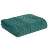 Pletená deka 130x170 Akryl 2 tmavě zelený akrylový přehoz Eurofirany