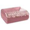 Akrylová bavlněná přikrývka 220x240 Duo pink powder pink reversible Eurofirany