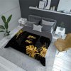 Dekorační přehoz 170x210 černá šedá zlatá ty a já K 103 Holland 14