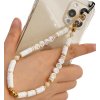 Letní Přívěsek na Telefon s Perlovou Šňůrkou, Ručně Vyrobený, Délka 18-19 cm