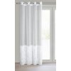 Záclona připravena 140x250 Margaret 6 bílá zdobená mohérovou nití připravená na poutko Eurofirany