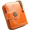 Dámská Peněženka Retro Boho Styl, Malá, Ekologická Kůže, 9x11x3.5 cm