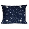 Bavlněný povlak na polštář 70x80 7K souhvězdí tmavě modré planety Děti 24