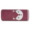 Osuška 100x100 Baby 70 pink fox ručník s kapucí 350 g/m2 Eurofirany