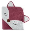 Osuška 100x100 Baby 70 pink fox ručník s kapucí 350 g/m2 Eurofirany