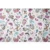 Bavlněný povlak na polštář 50x60 doggies aloha růžový dětský na zip 3709 B KARO Dreamland