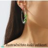 Náušnice Angeles - zelená - Náušnice s krystaly