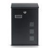 Poštovní schránka 39x25,5x12 cm černá HM-864