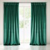 Zatemňovací závěs 140x270 Villa tmavě zelený připravený na pásku Eurofirany