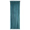 Záclona připravená na pásku 140x270 Rosa tyrkysová tmavý velur D91