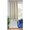 Záclona 140x175 Rita cappuccino připravená na stuze žáby tunelové zavírací špendlíky Eurofirany