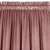 Záclona 140x270 Melanie růžová tmavý samet připravená na pásku Eurofirany