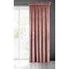 Záclona 140x270 Melanie růžová tmavý samet připravená na pásku Eurofirany