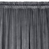 Záclona 140x270 Melanie graphite velvet ready on tape Eurofirany
