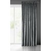 Záclona 140x270 Melanie graphite velvet ready on tape Eurofirany