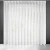 Záclona 300x300 Laya bílá hladká etaminová připravená na pásku Eurofirany