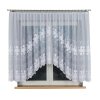 Hotový žakárový závěs JOWITA s pruhovaným vzorem, šířka 400 x výška 150 cm, barva 001 bílá 018960/FBL/001/400150/1