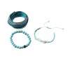Set tří náramků - přírodní kámen Tyrkys