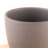 keramicky pieskovany kvetinac hnedy florecita 2