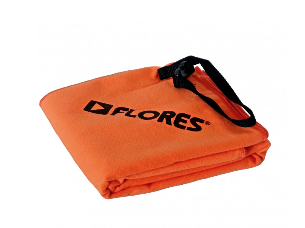Ručník FLORES Trip Towel L 60 x 110 cm - oranžová