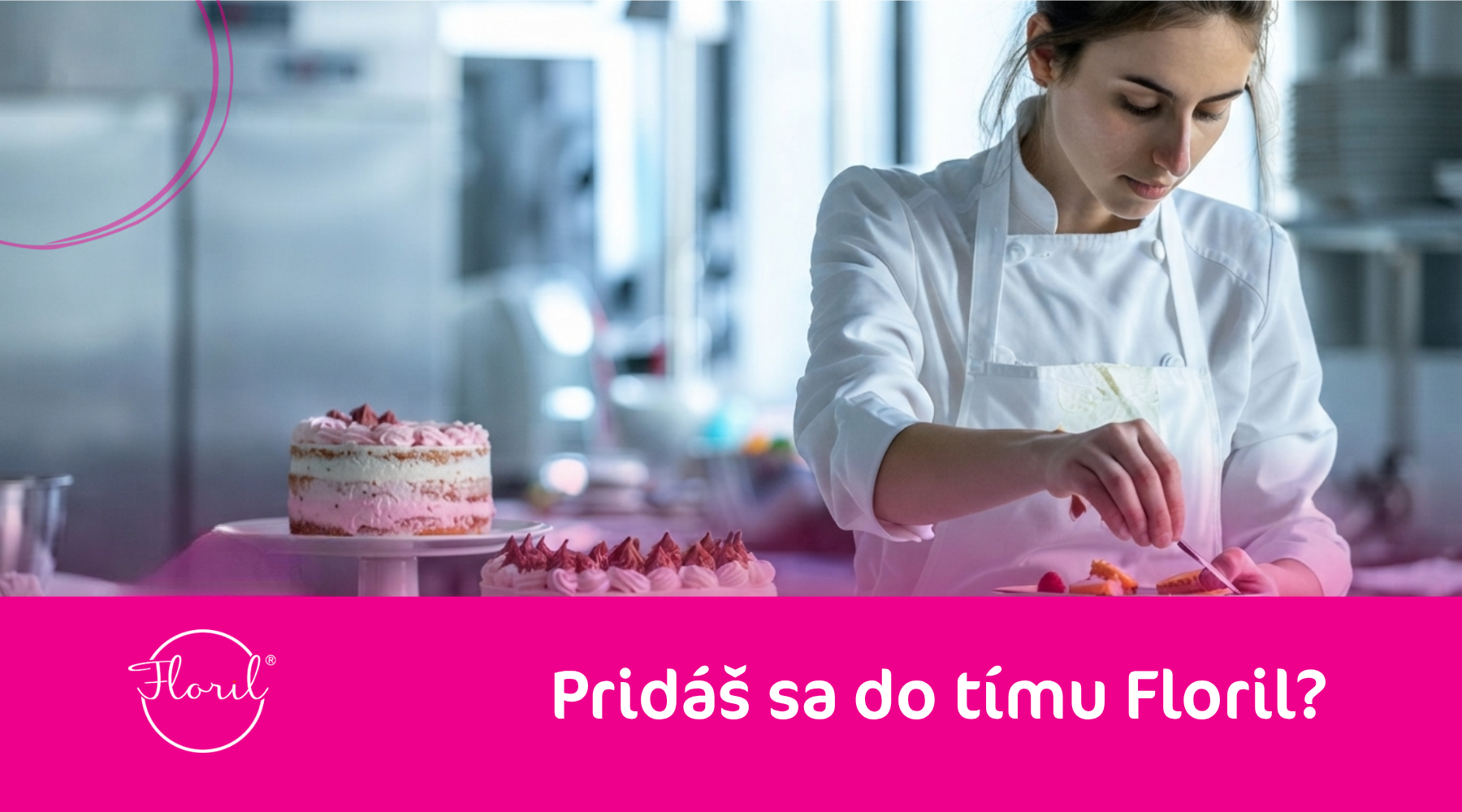 Cukrárka pri práci vo výrobe Floril — Pridáš sa do tímu Floril?