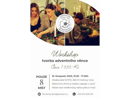 Beige Minimalist Candle Workshop Poster